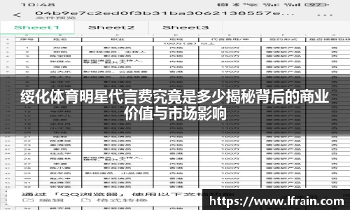 绥化体育明星代言费究竟是多少揭秘背后的商业价值与市场影响